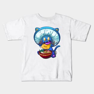 Cat mushroom Kids T-Shirt